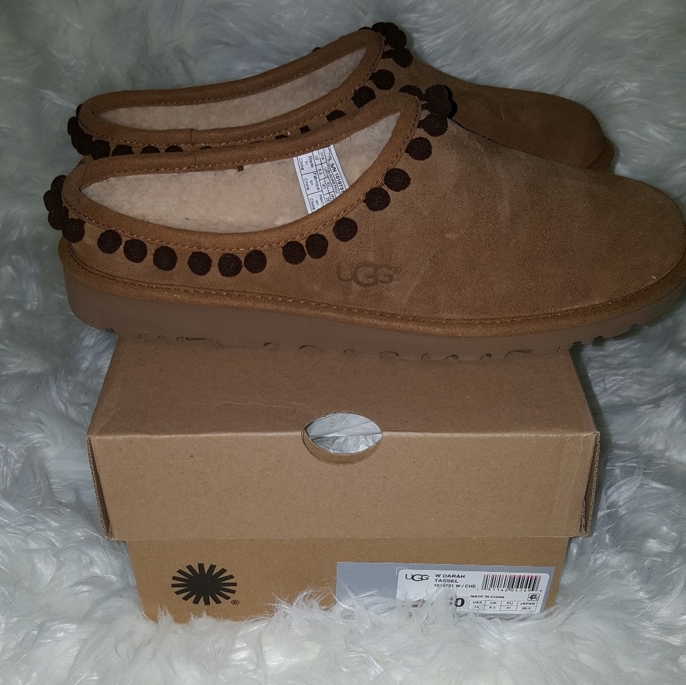 UGG Tassel Slides